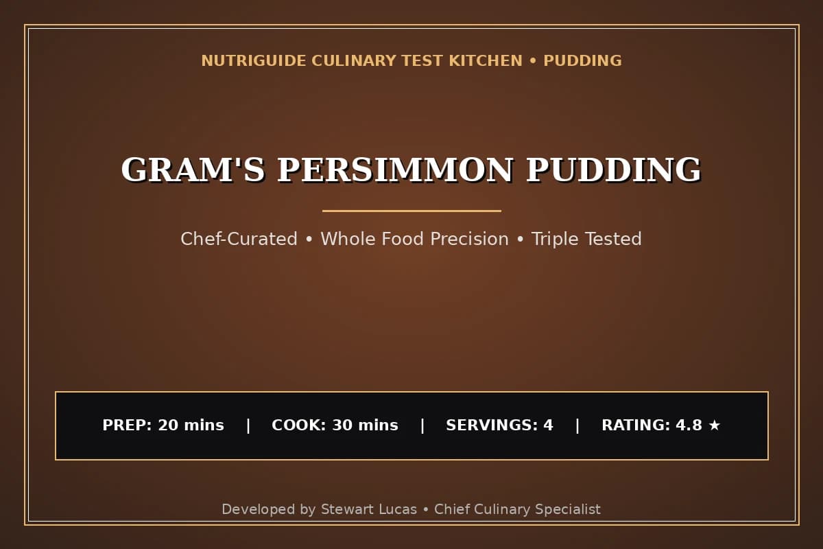 Gram'S Persimmon Pudding