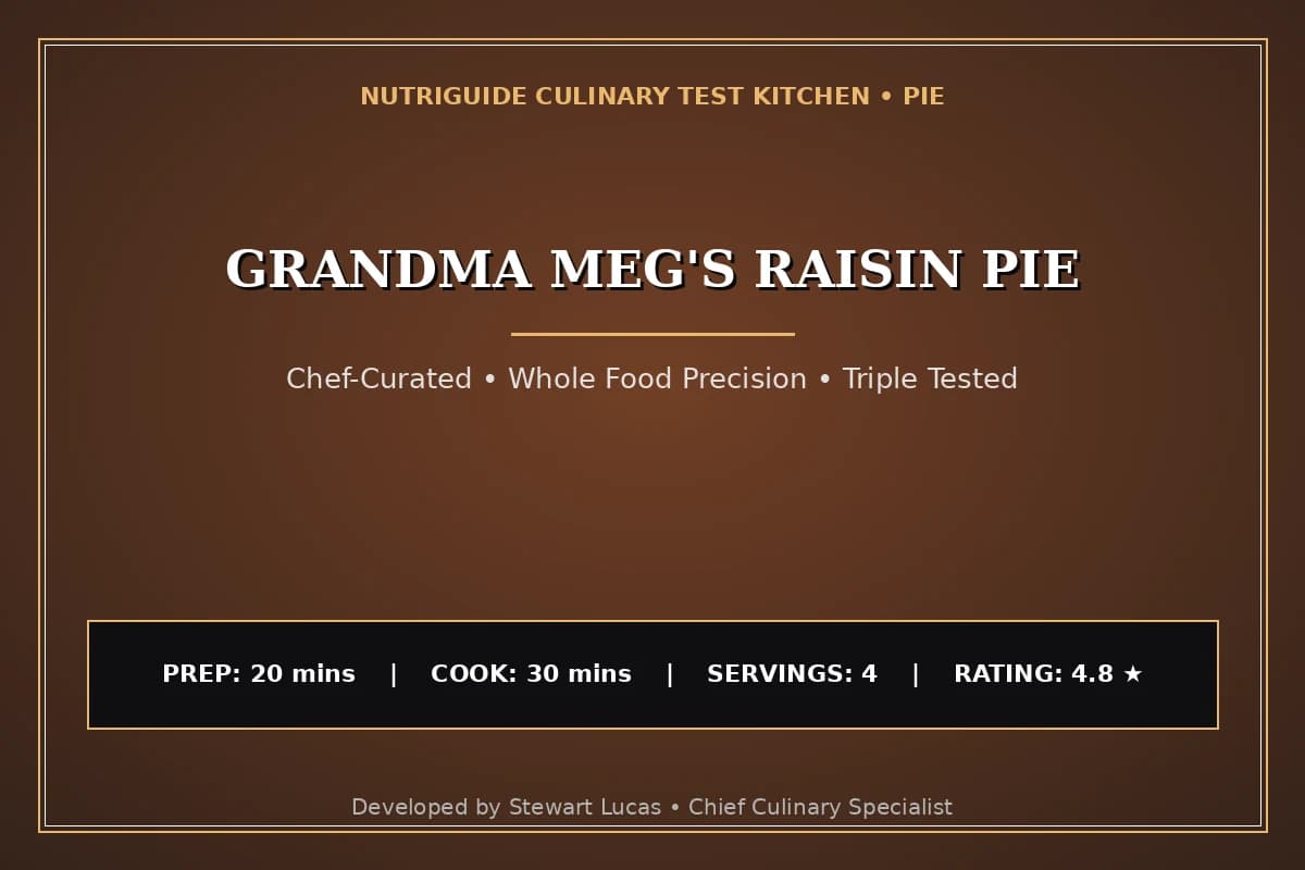 Grandma Meg'S Raisin Pie