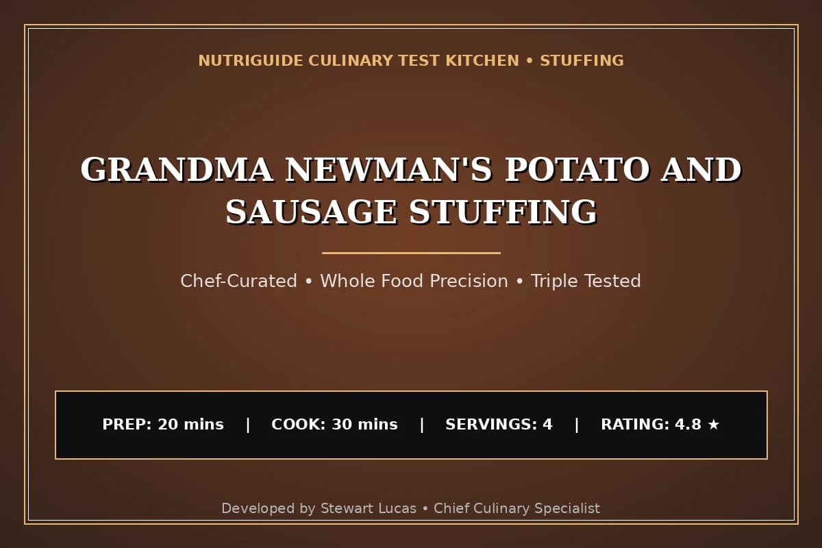 Grandma Newman'S Potato And Sausage Stuffing