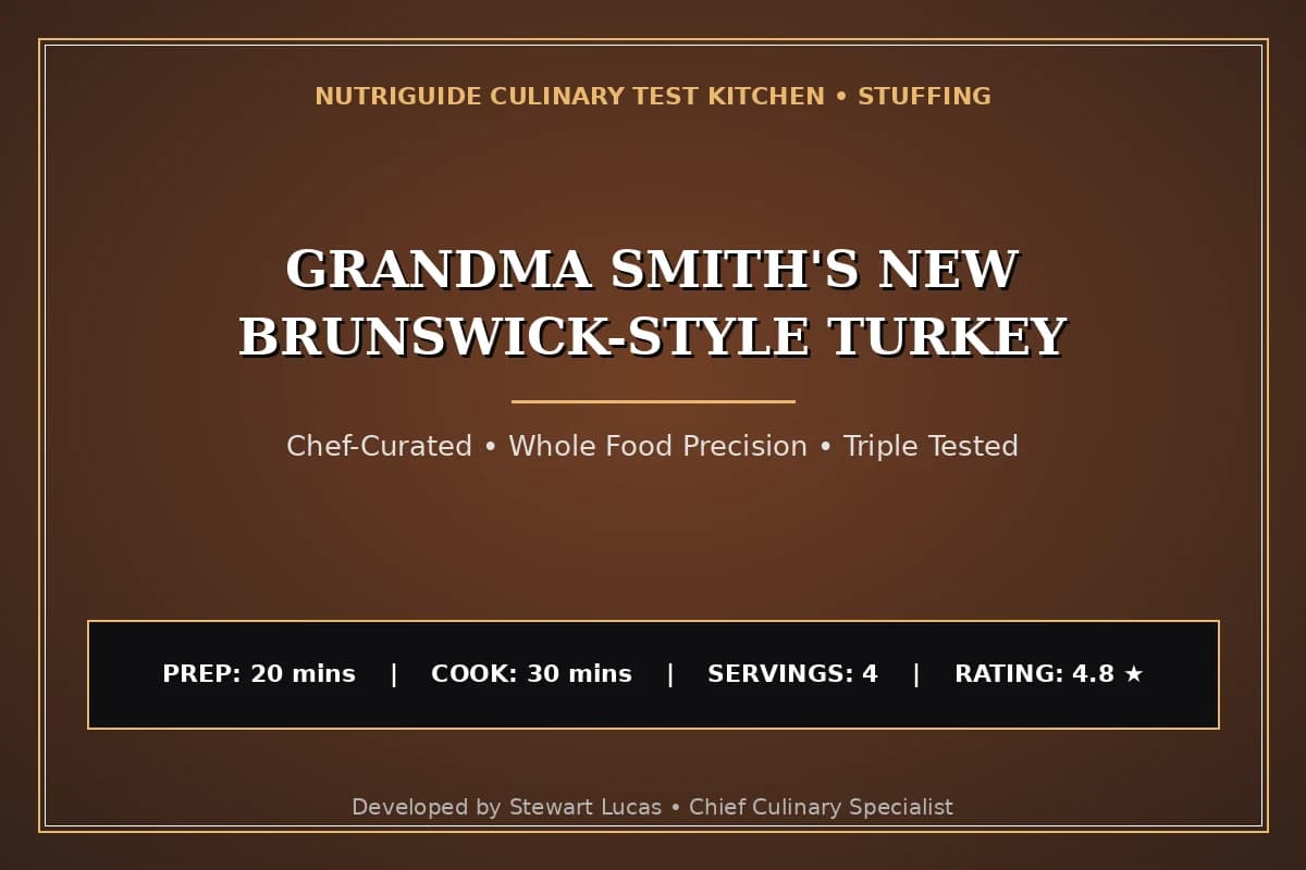Grandma Smith'S New Brunswick-Style Turkey