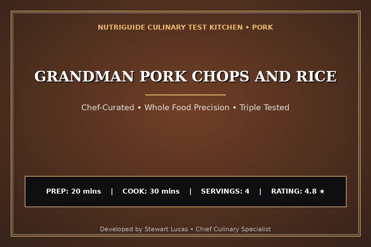 Grandman Pork Chops And Rice