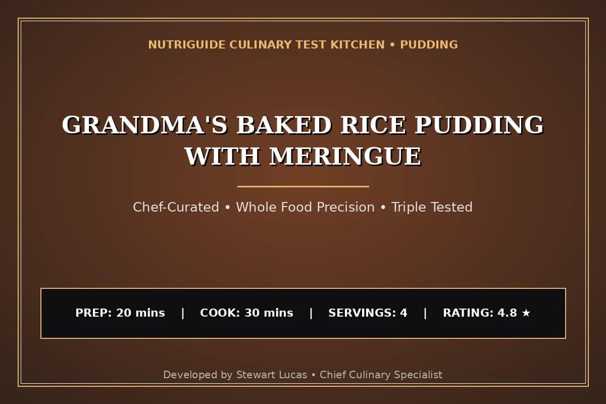 Grandma'S Baked Rice Pudding With Meringue
