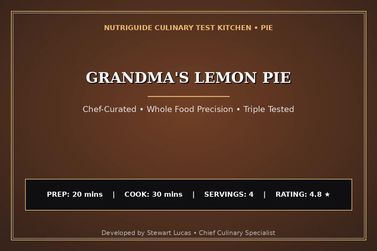 Grandma'S Lemon Pie