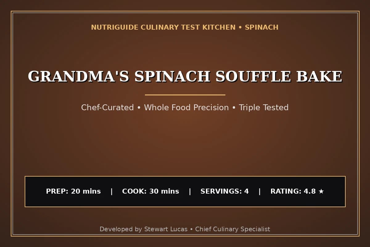 Grandma'S Spinach Souffle Bake