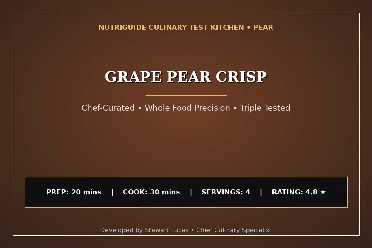 Grape Pear Crisp
