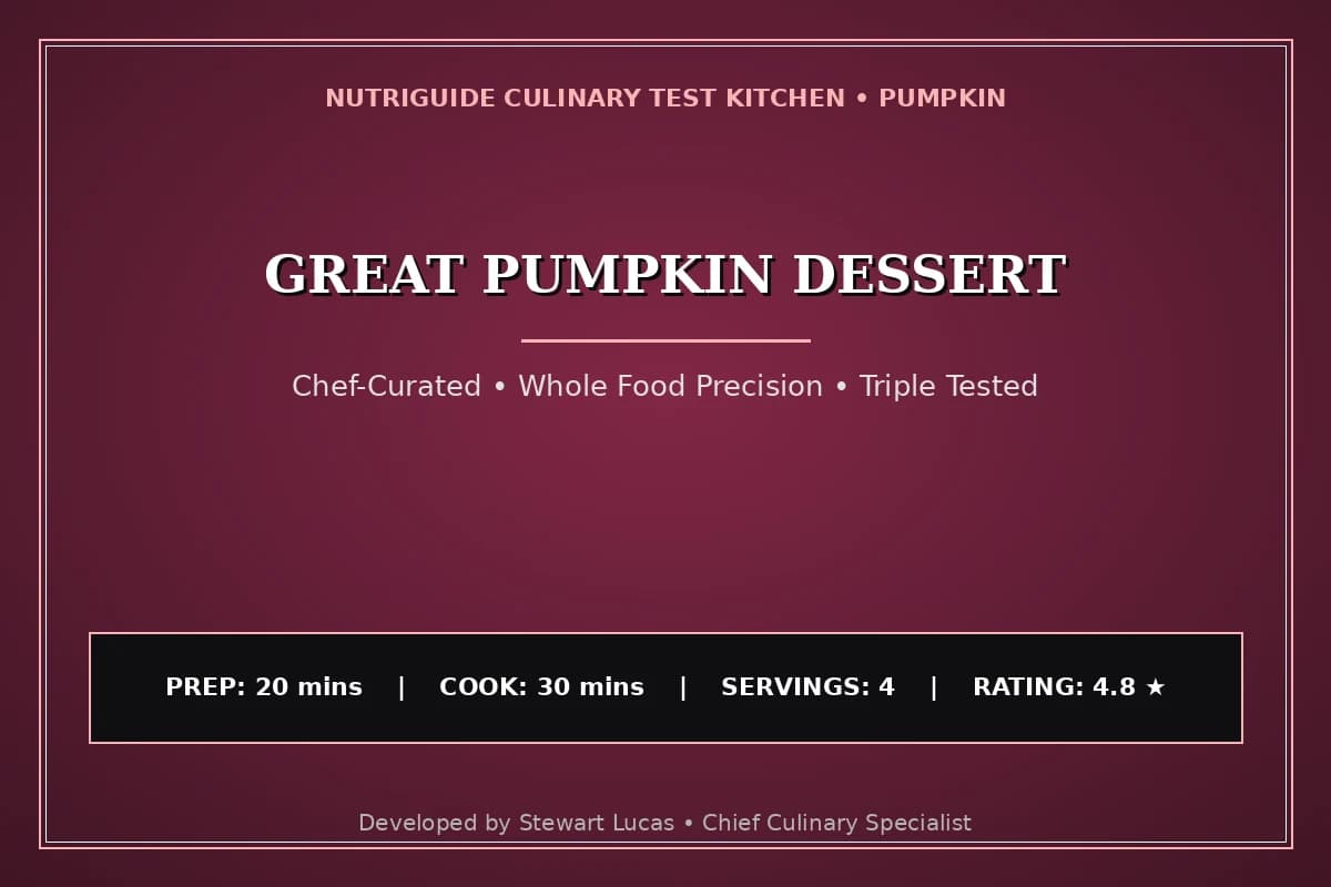 Great Pumpkin Dessert