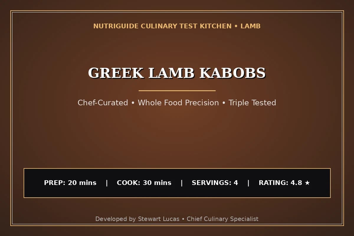 Greek Lamb Kabobs