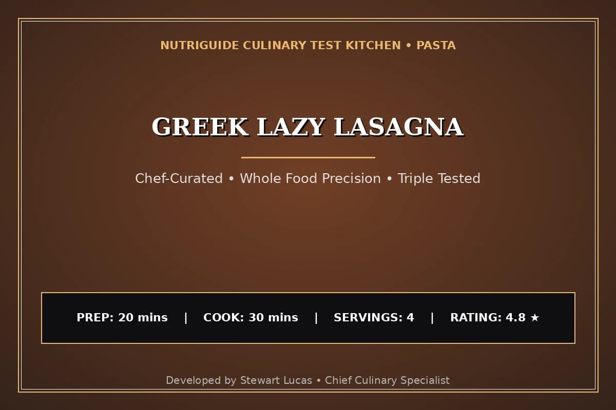 Greek Lazy Lasagna