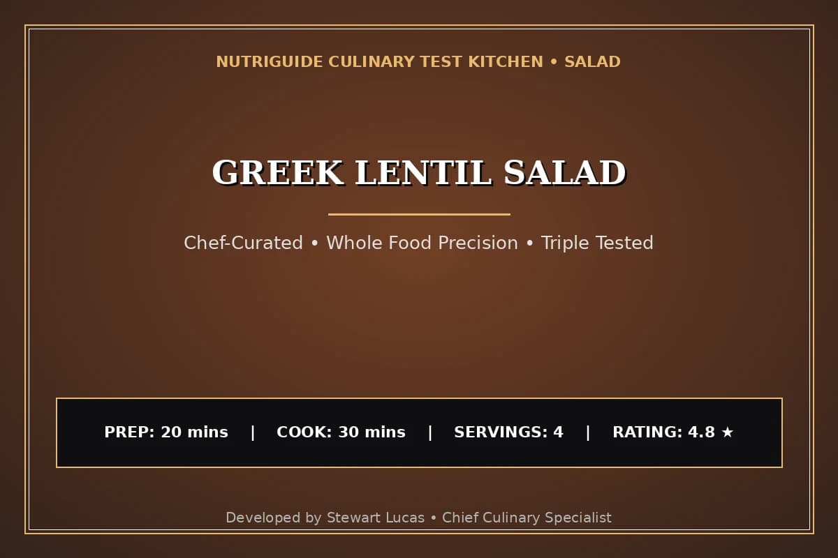 Greek Lentil Salad