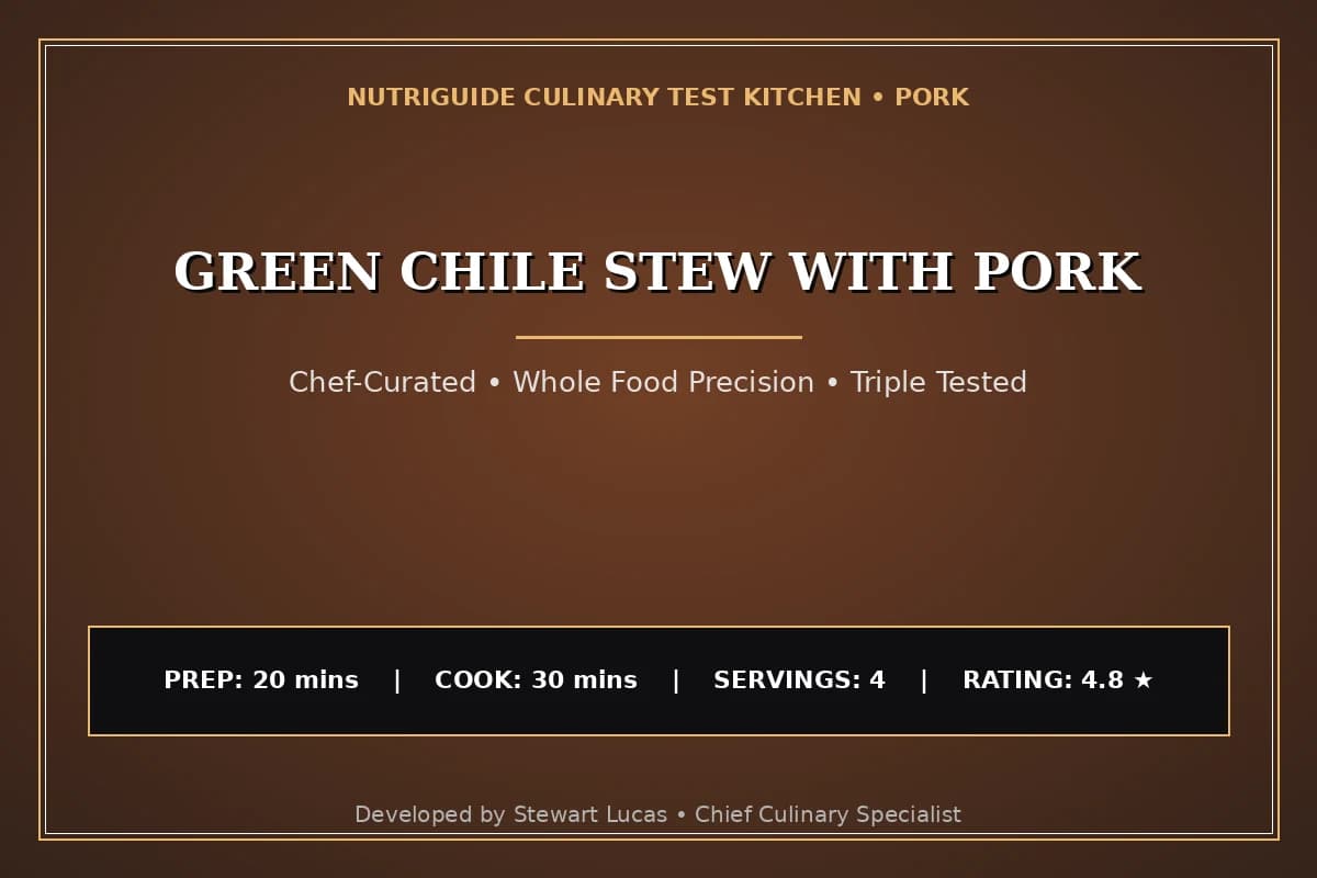 Green Chile Stew With Pork
