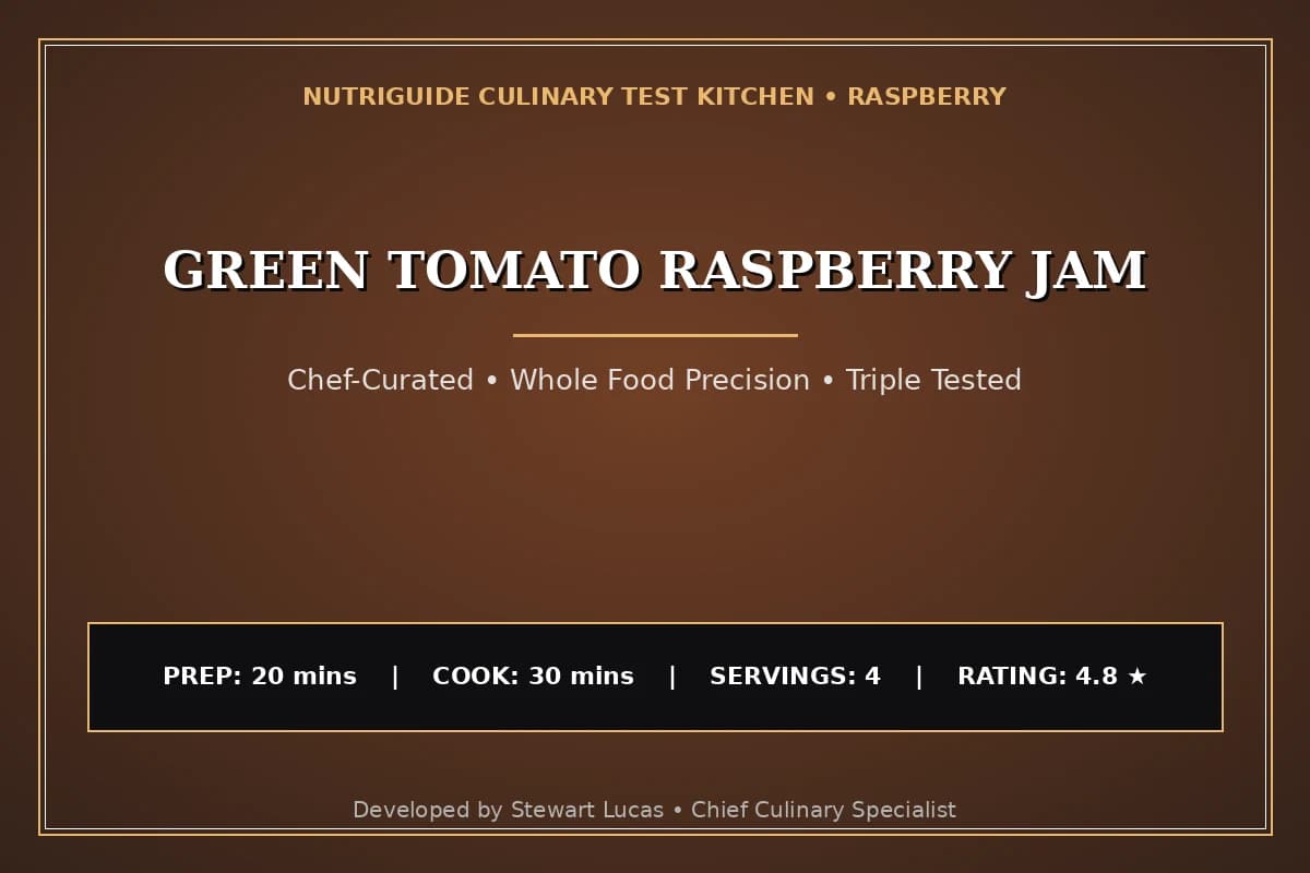 Green Tomato Raspberry Jam
