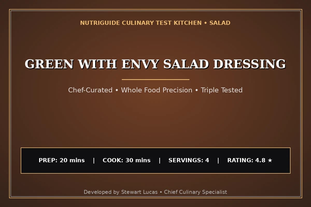 Green With Envy Salad Dressing