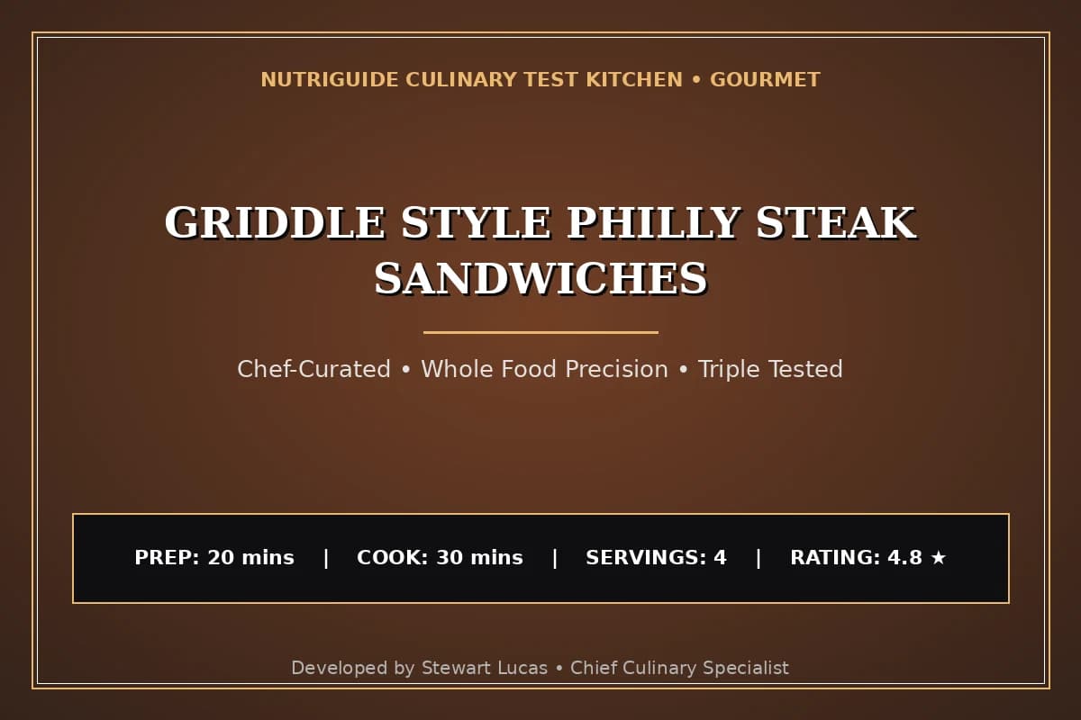 Griddle Style Philly Steak Sandwiches