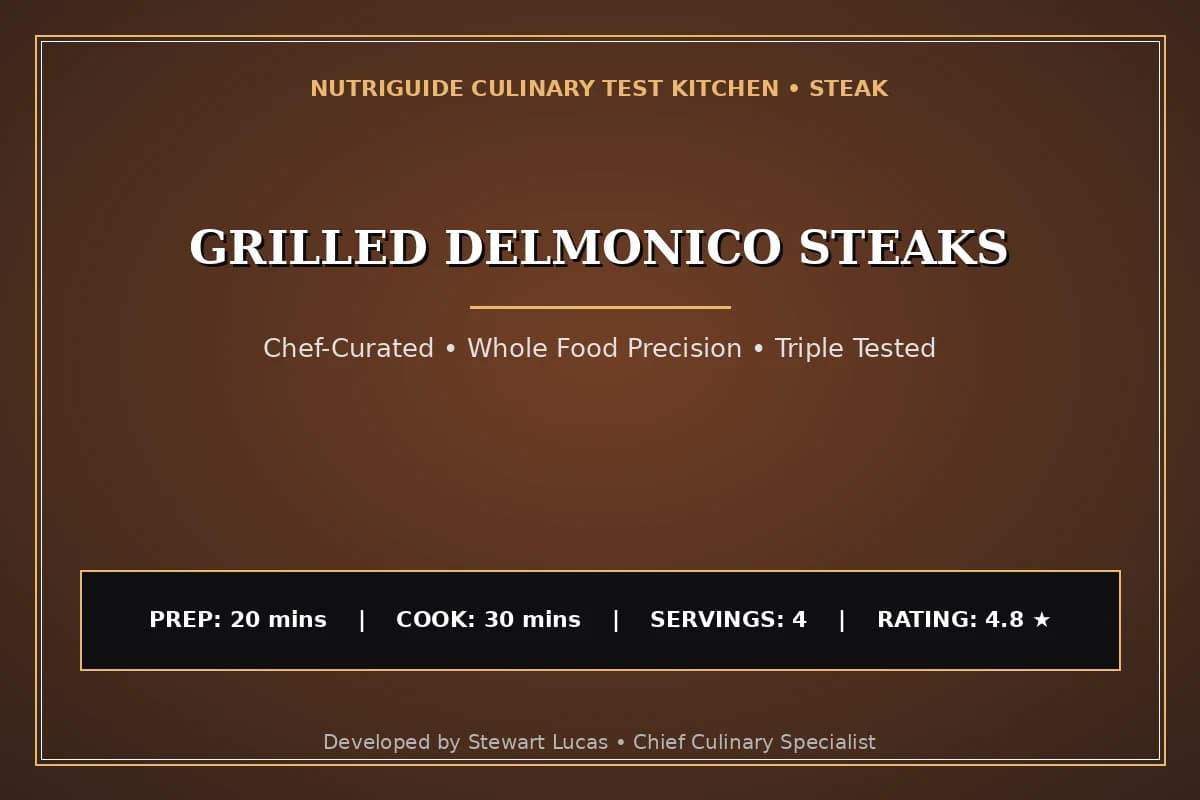 Grilled Delmonico Steaks