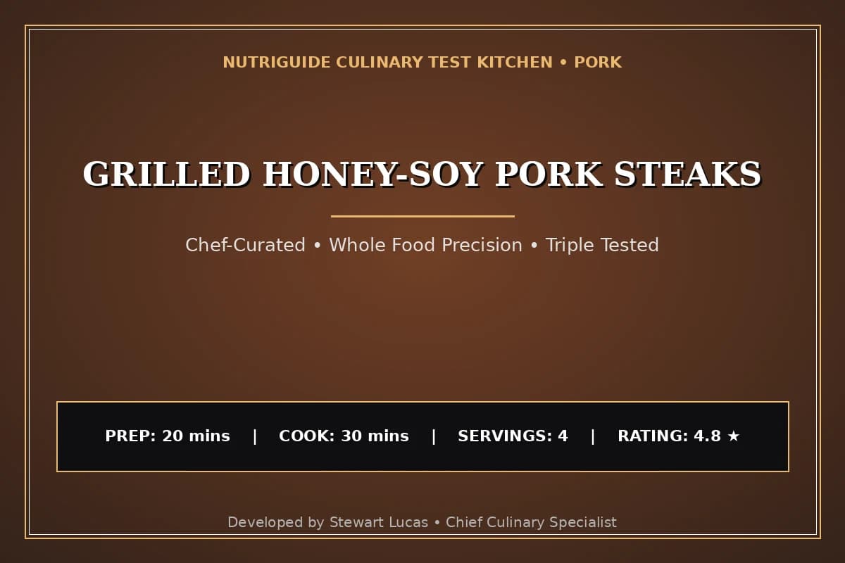 Grilled Honey-Soy Pork Steaks