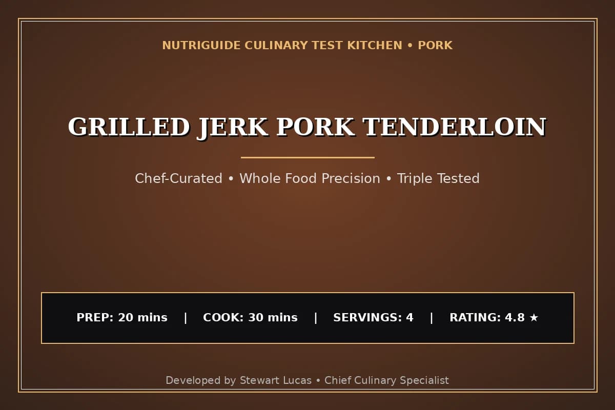 Grilled Jerk Pork Tenderloin