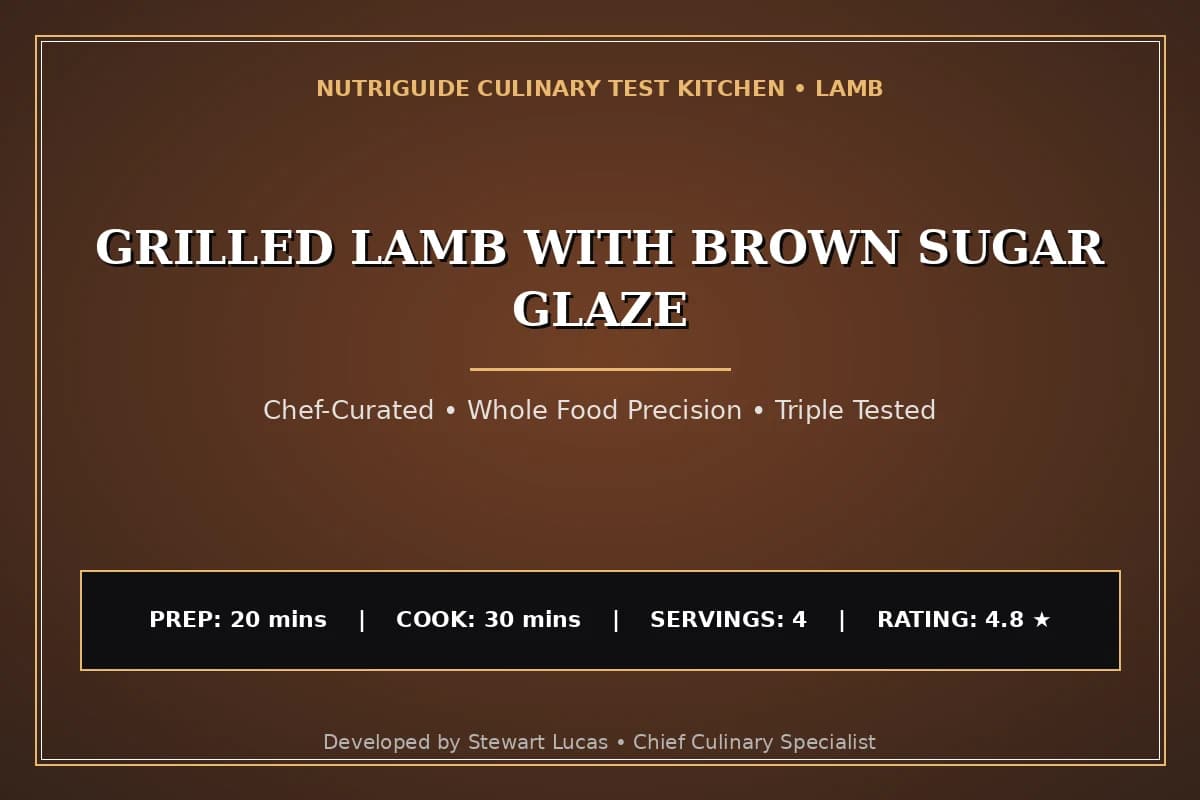 Grilled Lamb With Brown Sugar Glaze