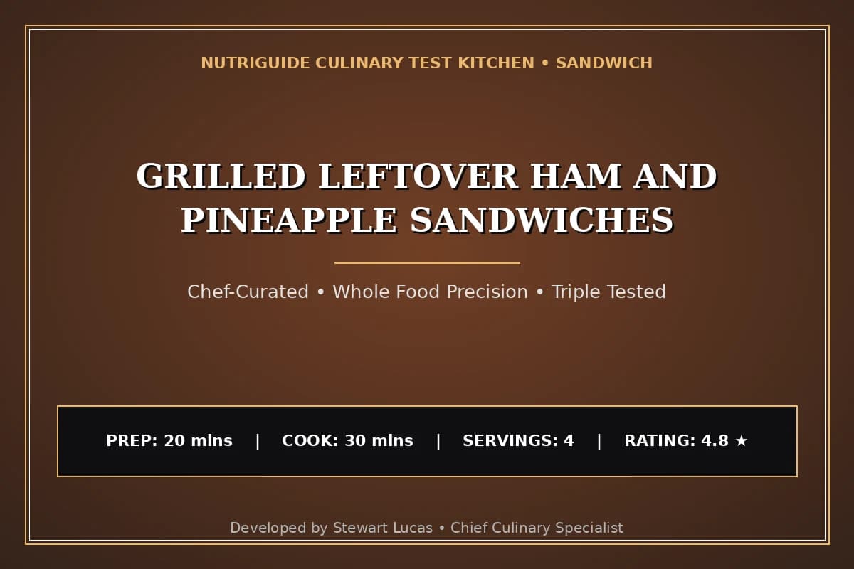 Grilled Leftover Ham And Pineapple Sandwiches