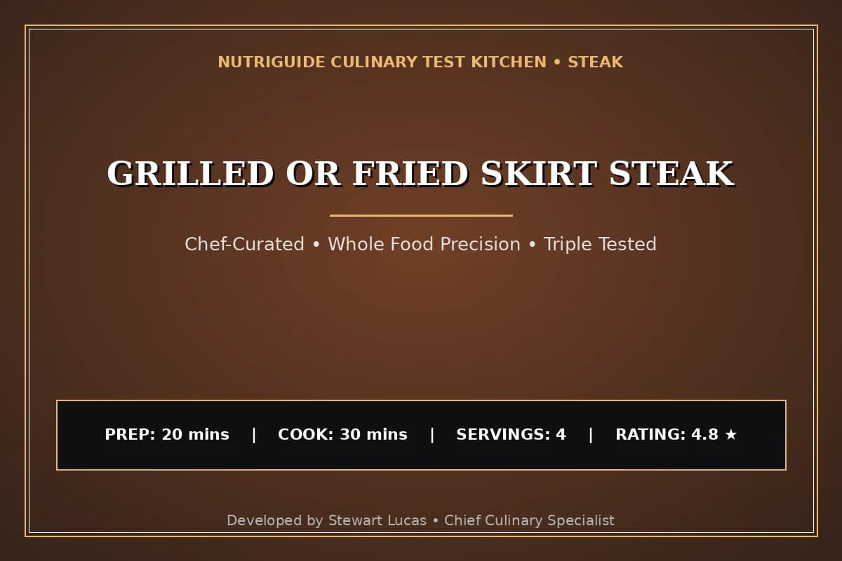 Grilled Or Fried Skirt Steak