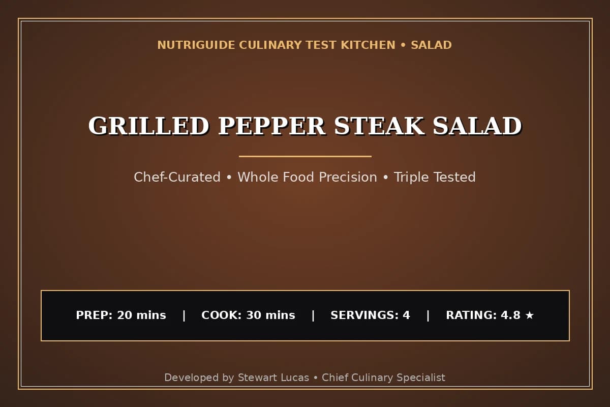 Grilled Pepper Steak Salad