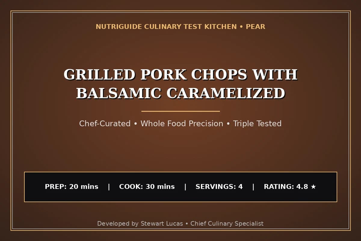 Grilled Pork Chops With Balsamic Caramelized