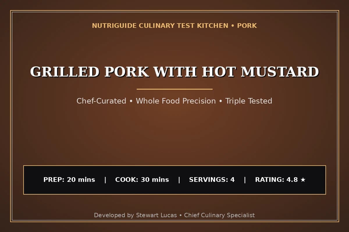 Grilled Pork With Hot Mustard