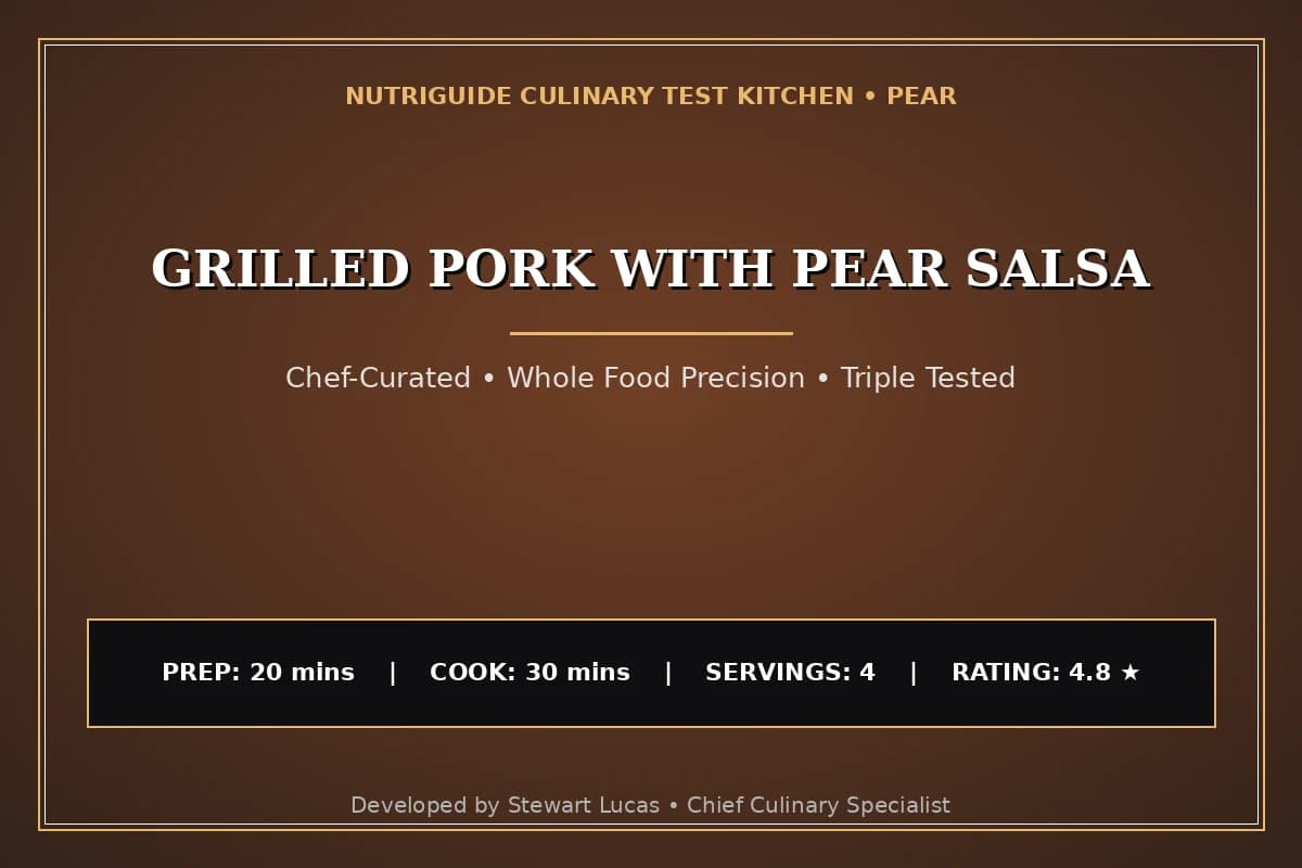 Grilled Pork With Pear Salsa