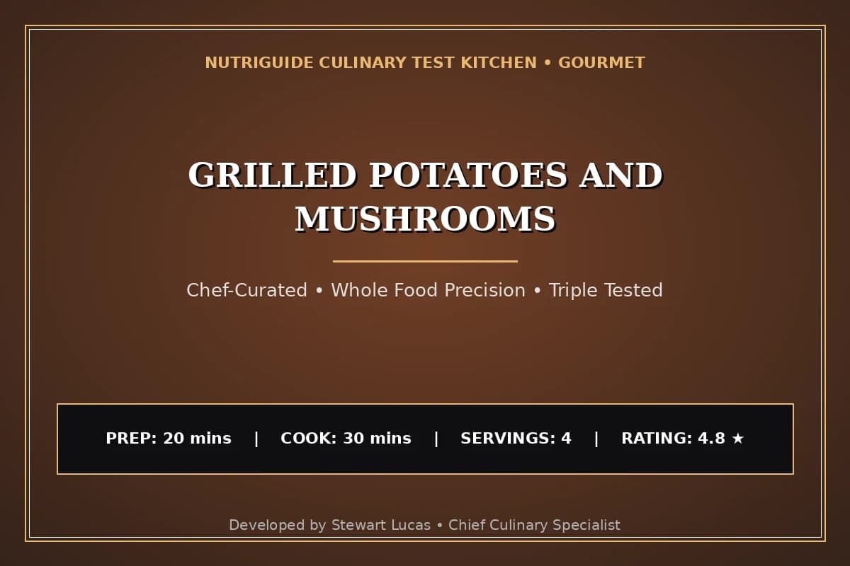 Grilled Potatoes And Mushrooms