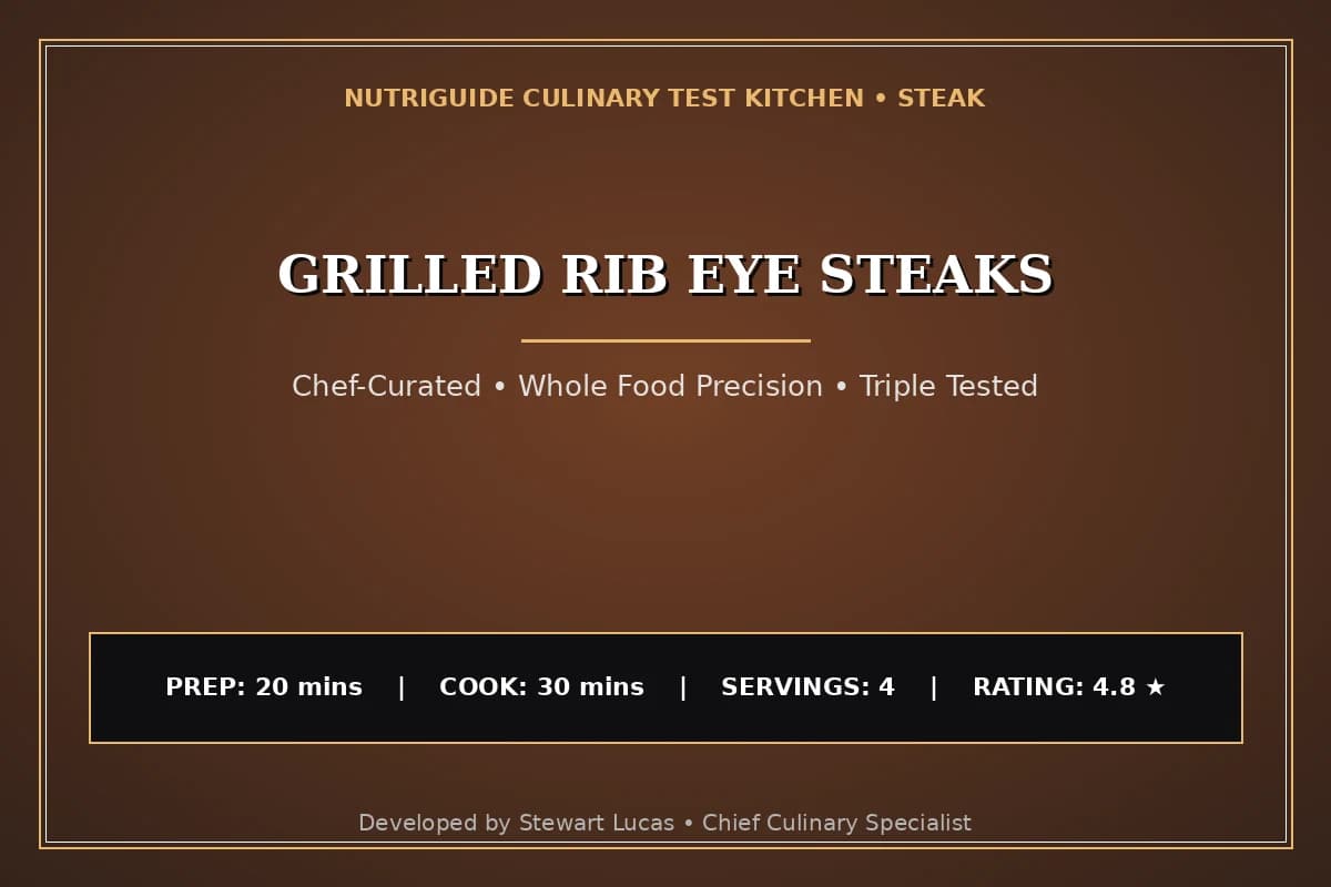Grilled Rib Eye Steaks