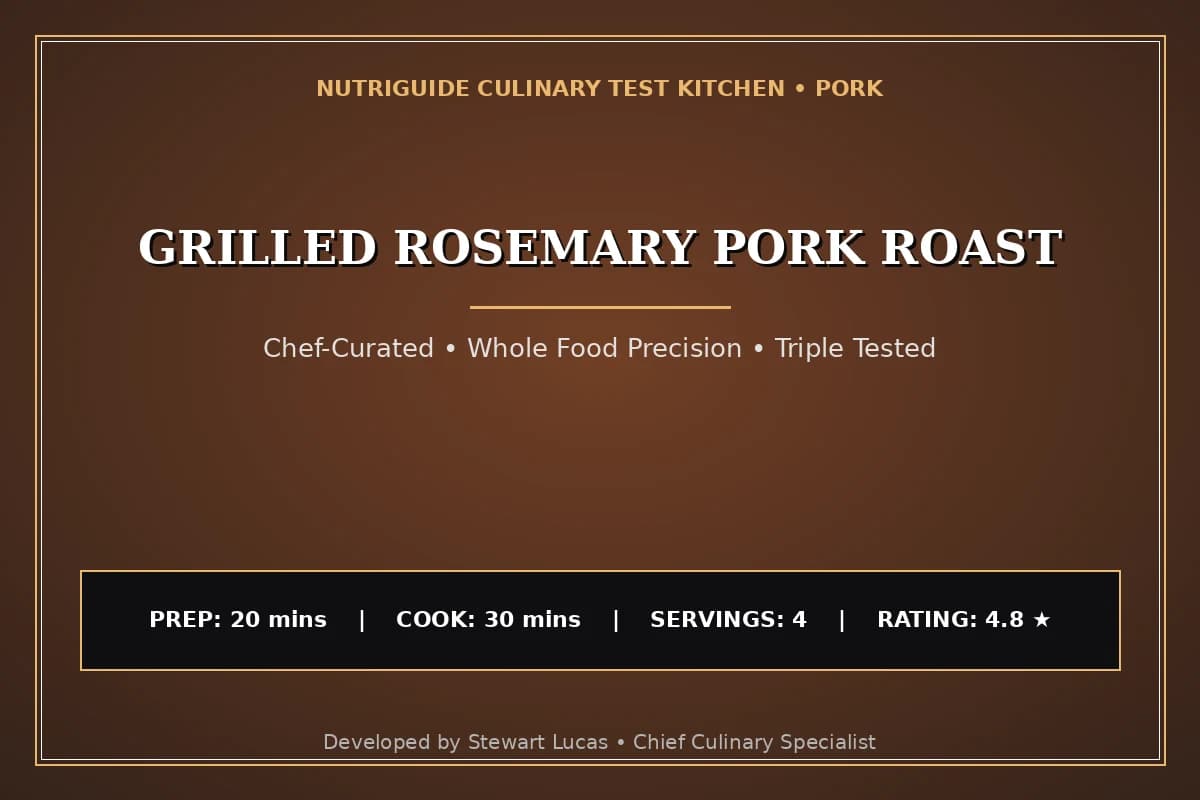 Grilled Rosemary Pork Roast
