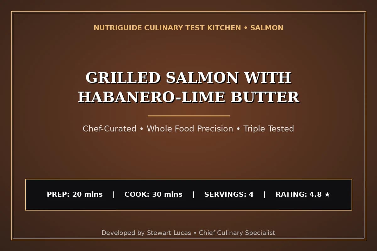 Grilled Salmon With Habanero-Lime Butter