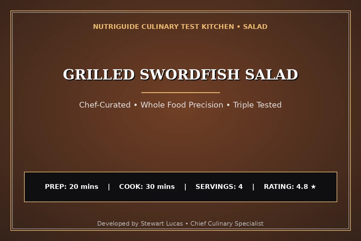 Grilled Swordfish Salad
