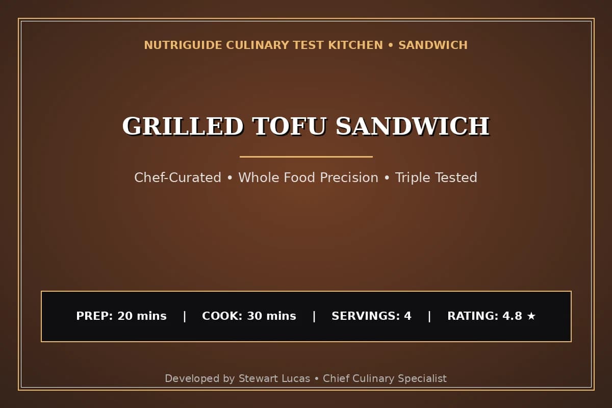 Grilled Tofu Sandwich