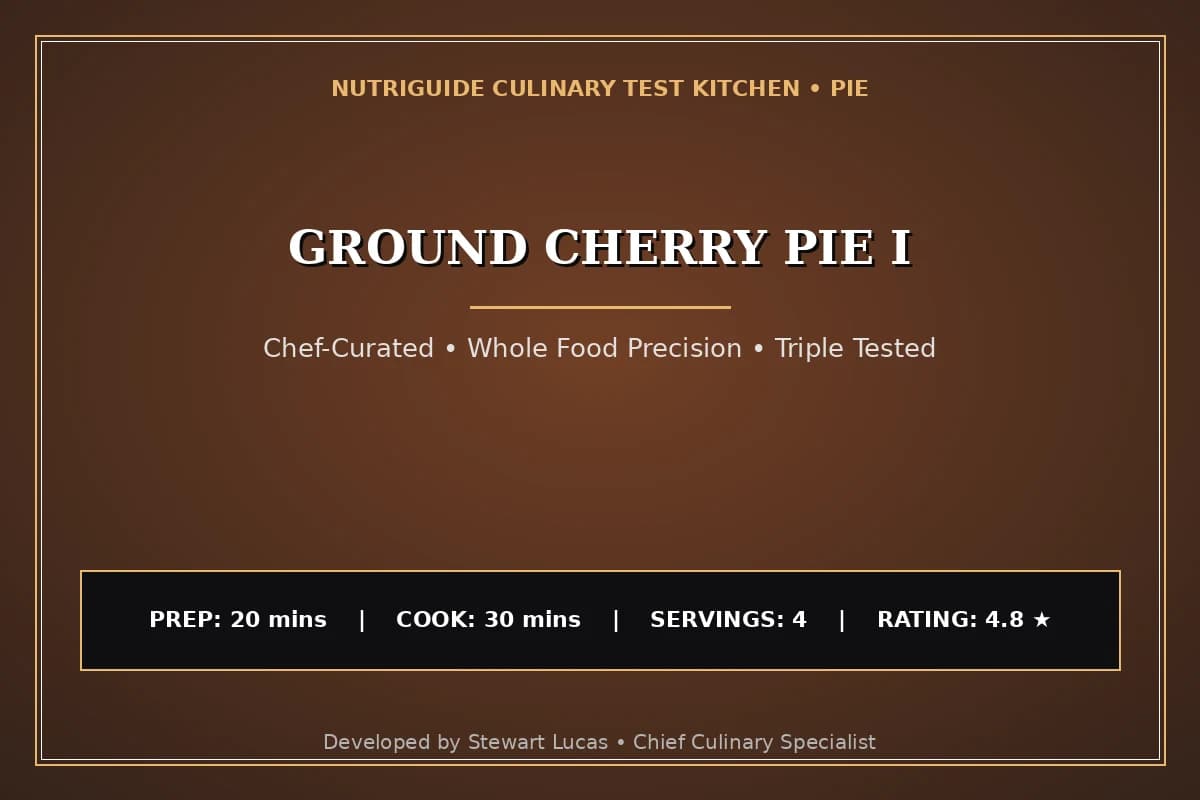 Ground Cherry Pie I