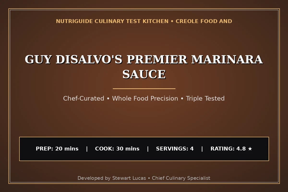 Guy Disalvo'S Premier Marinara Sauce