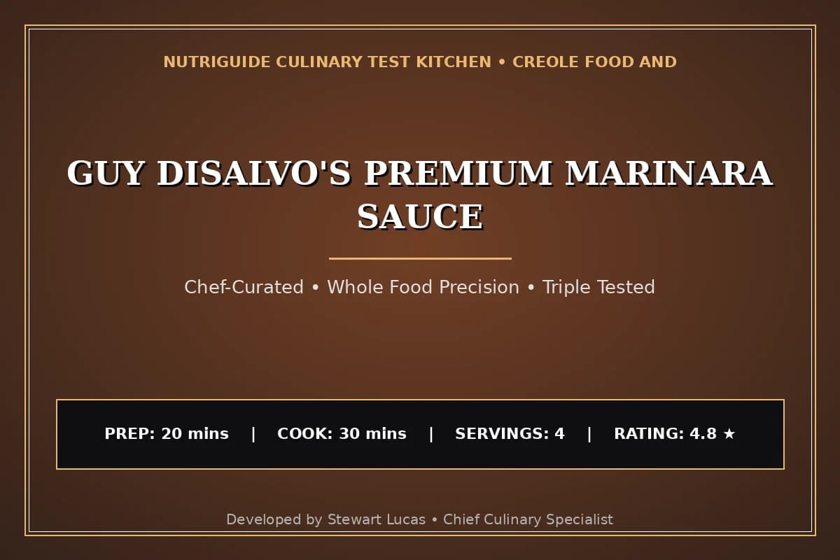 Guy Disalvo'S Premium Marinara Sauce