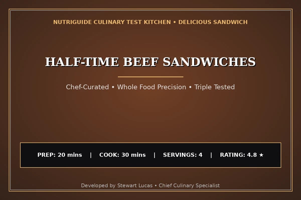 Half-Time Beef Sandwiches