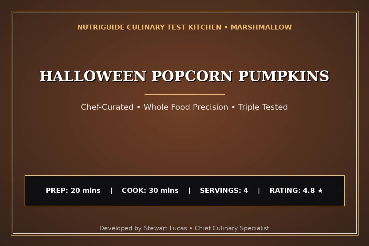 Halloween Popcorn Pumpkins