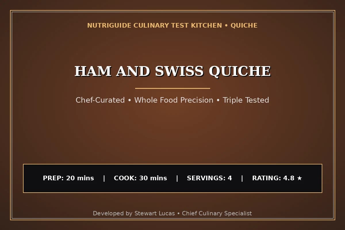 Ham And Swiss Quiche