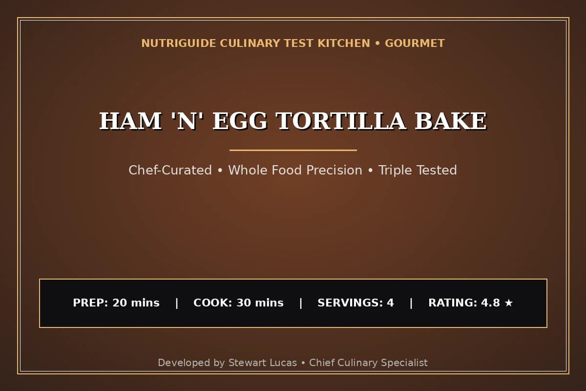 Ham 'N' Egg Tortilla Bake