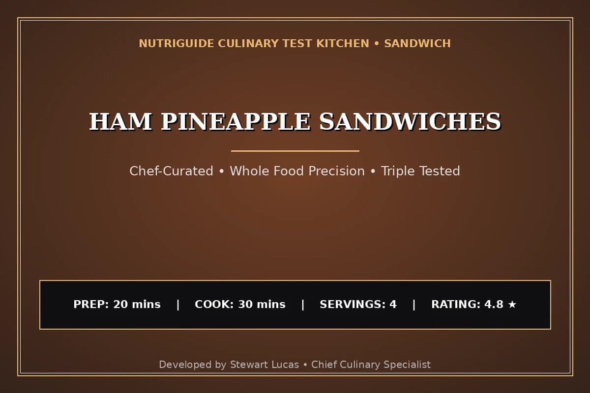 Ham Pineapple Sandwiches