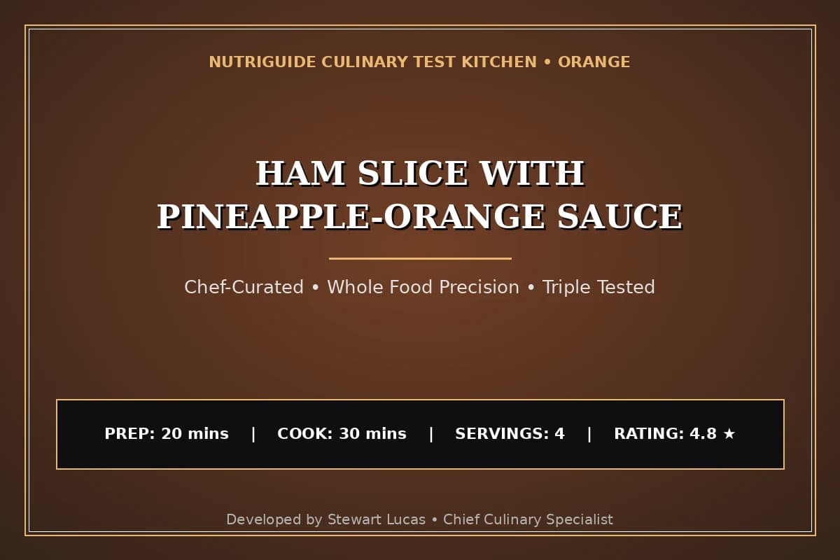 Ham Slice With Pineapple-Orange Sauce