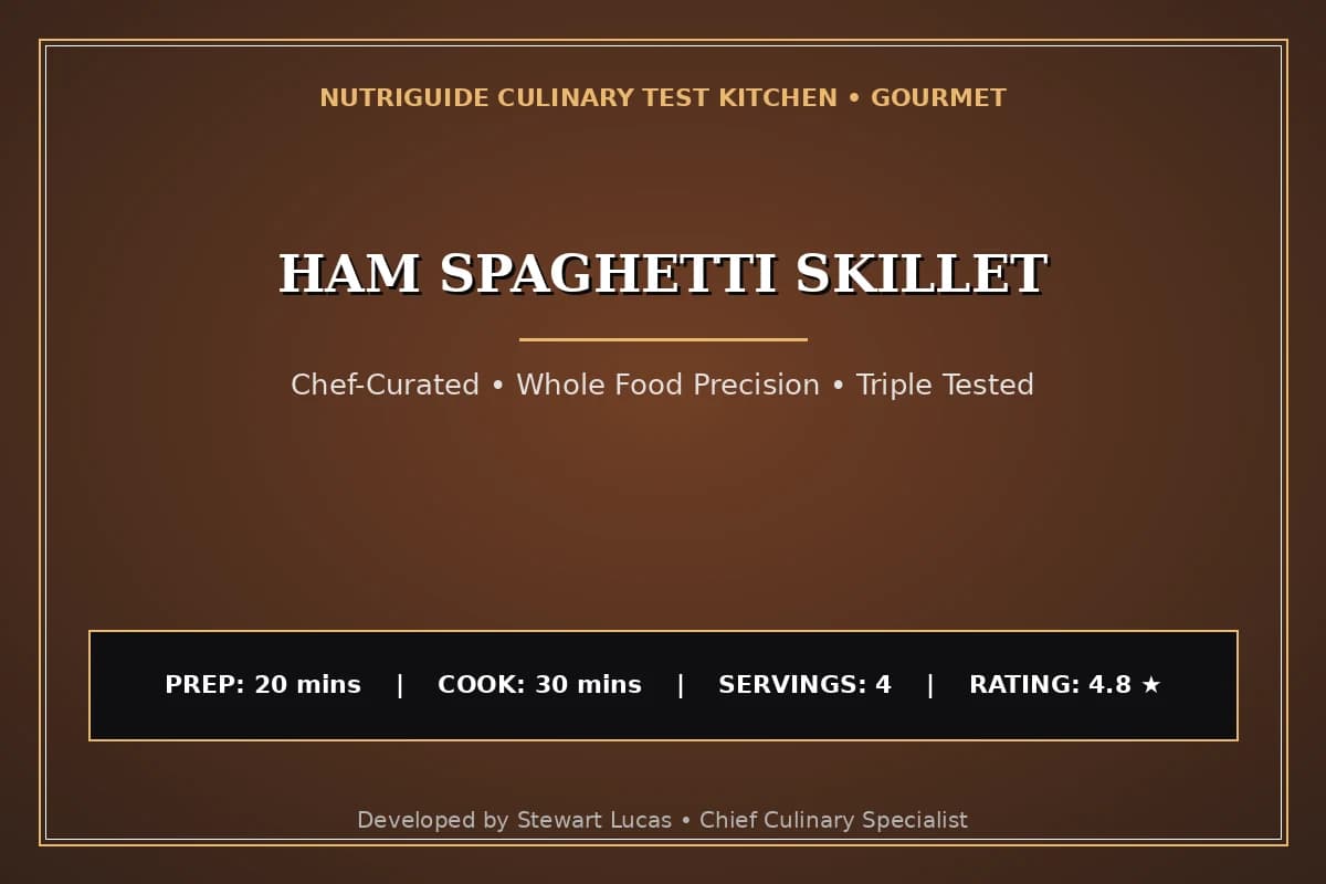 Ham Spaghetti Skillet