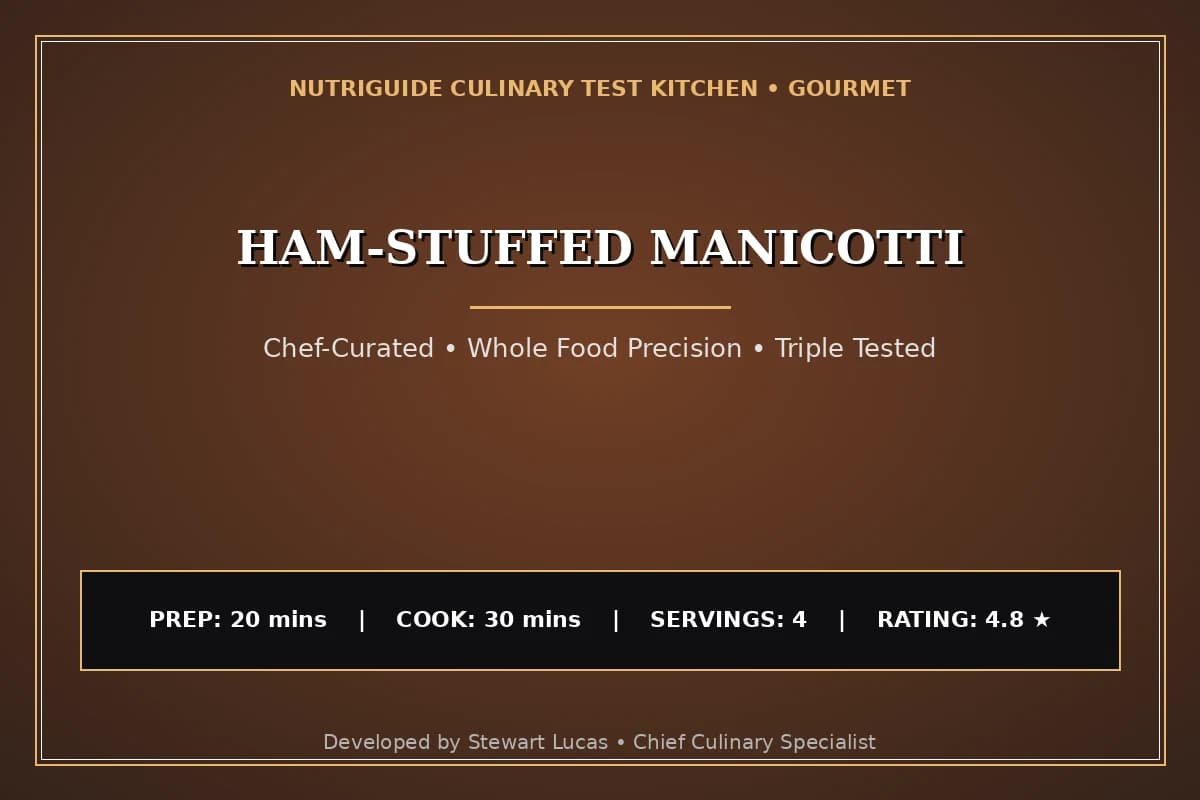 Ham-Stuffed Manicotti