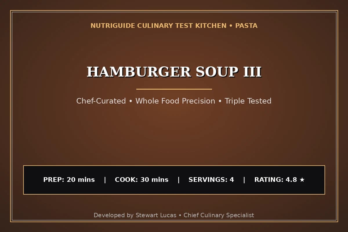 Hamburger Soup Iii