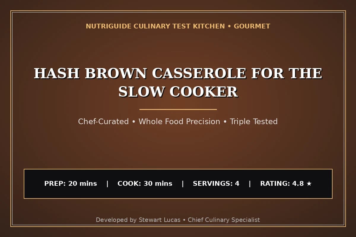 Hash Brown Casserole For The Slow Cooker