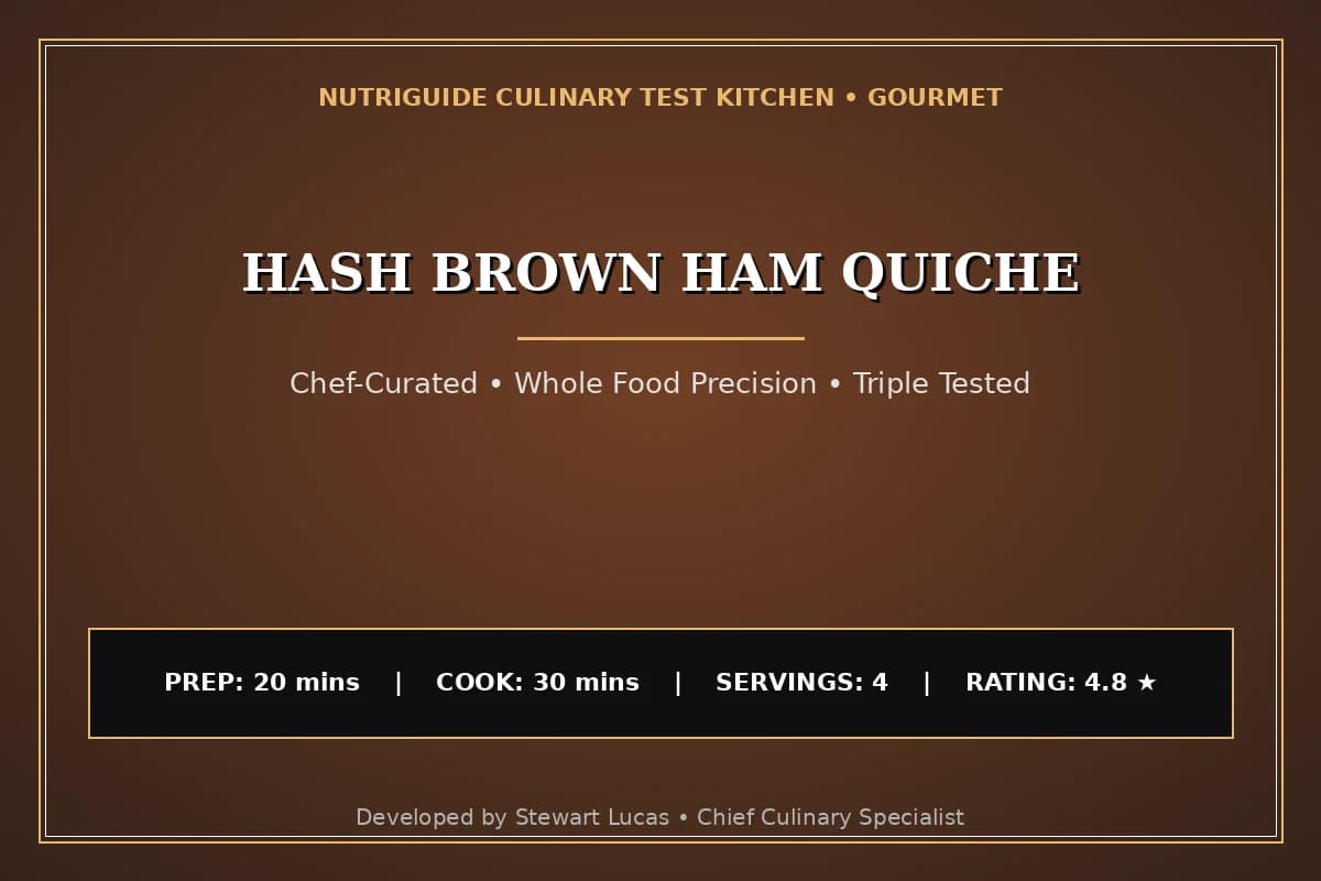 Hash Brown Ham Quiche