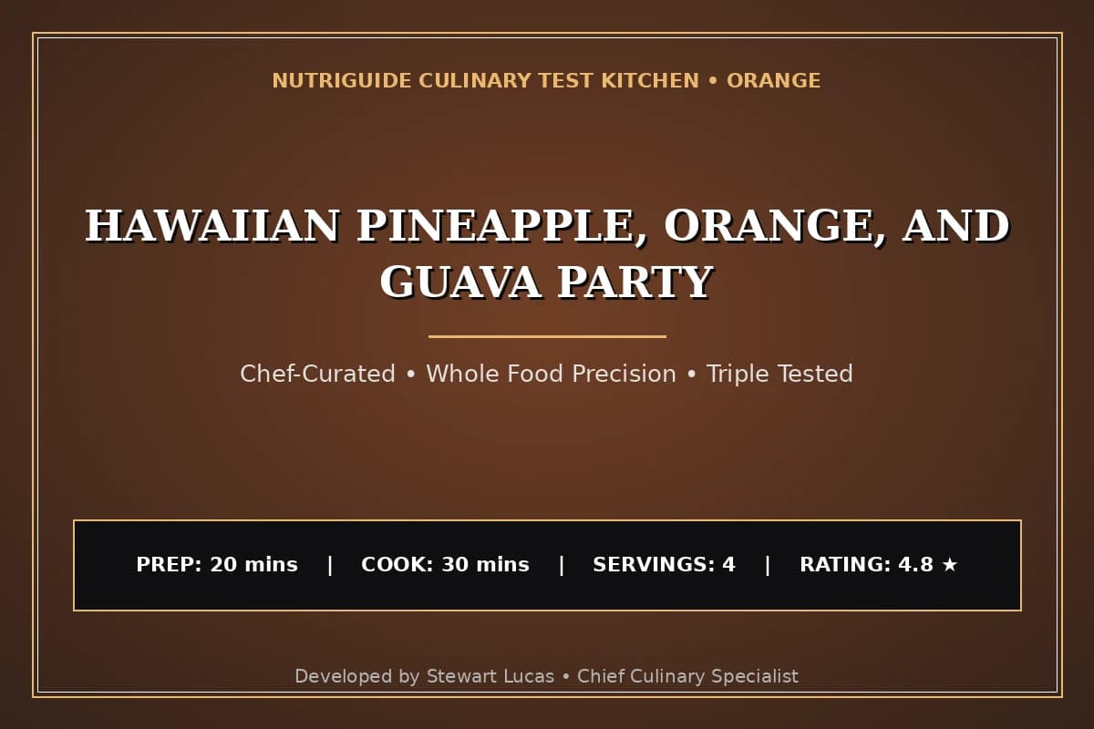 Hawaiian Pineapple, Orange, And Guava Party