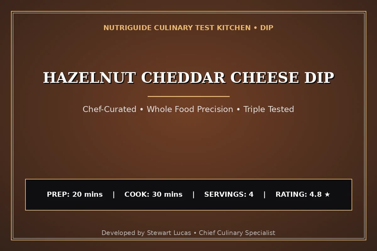Hazelnut Cheddar Cheese Dip