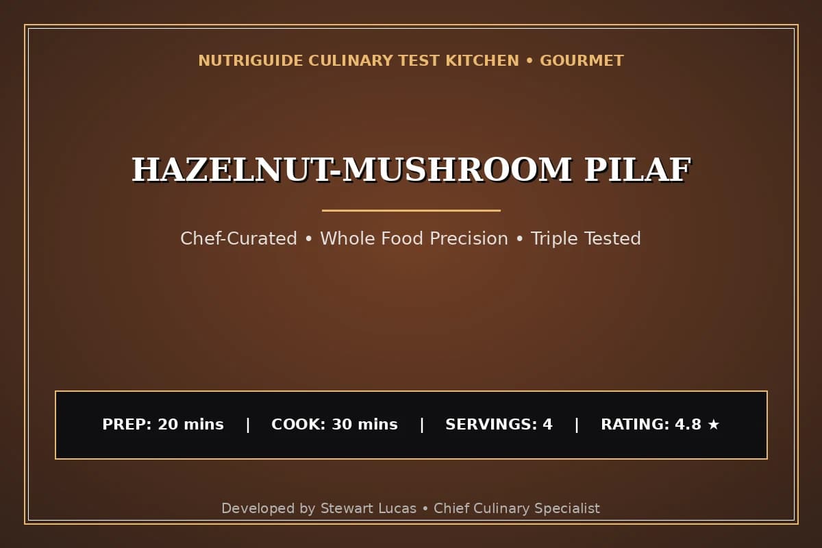 Hazelnut-Mushroom Pilaf
